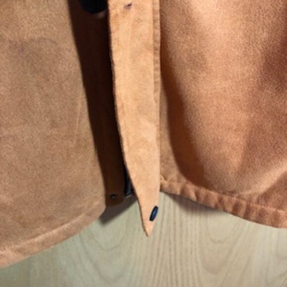 Order Plus Faux Suede Rust Orange Women Winter Jacket 3X 2X Excellent Condition - Picture 5 of 6